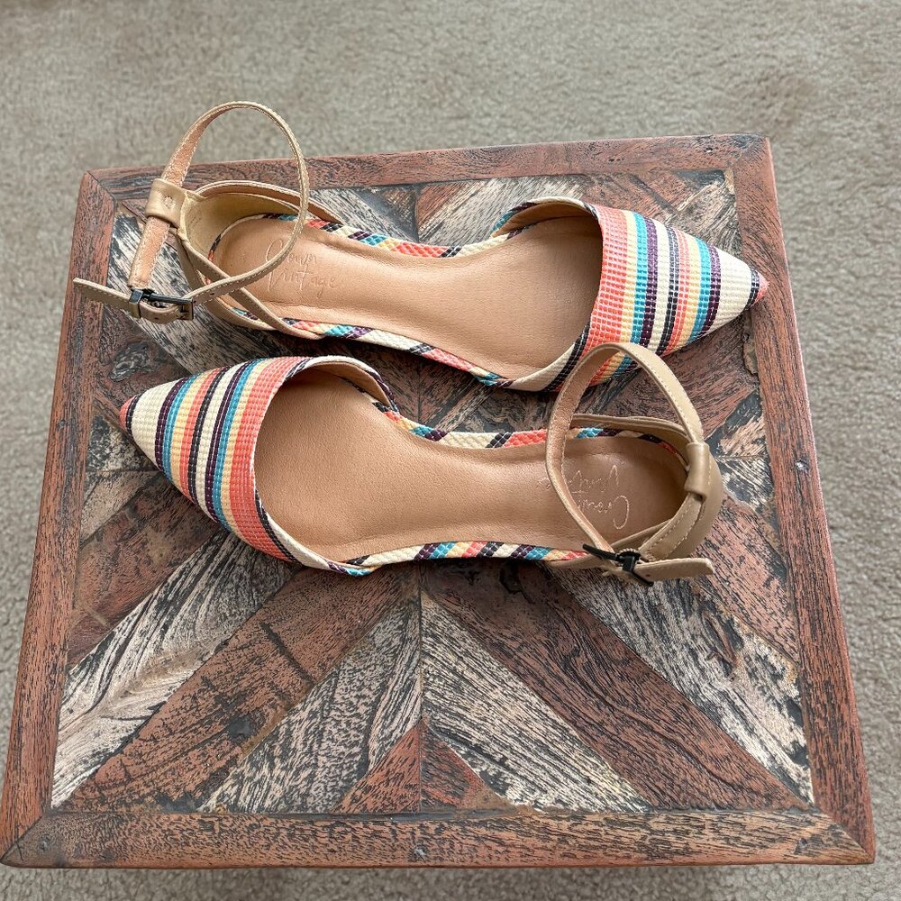 Crown Vintage Evalinda Sierra/Bright Multicolor Flats Size 6.5 - Picture 3 of 8